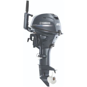 F20SMHB Yamaha 4 Stroke 20hp Short Shaft, Manual Start, Mechanical Trim & Tilt System, Battery-Less Electronic Fuel Injection, Tiller Handle PORTABLE OUTBOARD FOR SALE