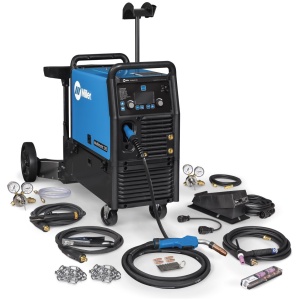 MILLER MULTIMATIC 235 MULTIPROCESS WELDER W/DUAL CYLINDER CART AND TIG KIT (951847)