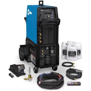 MILLER SYNCROWAVE 400 AC/DC TIG AND STICK WELDER COMPLETE W/WIRELESS FOOT CONTROL (951873)